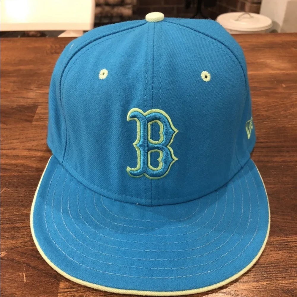 Boston Red Sox Blue and Yellow Fitted Hat